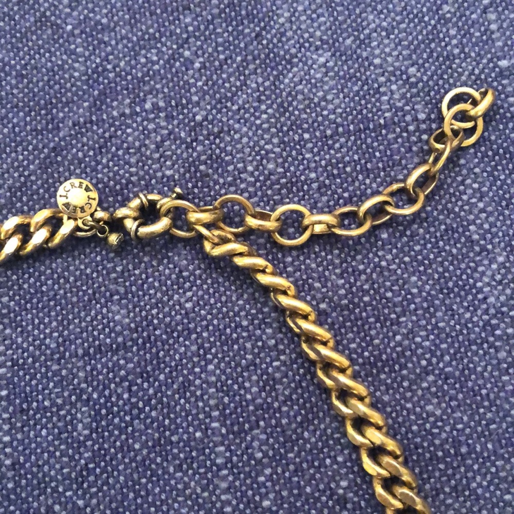 HP🎉J CREW Pink & Rhinestone Statement Necklace - Picture 3 of 4